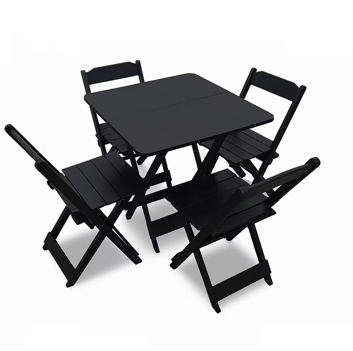 Conjunto de Mesa Dobrável c/ Cadeiras