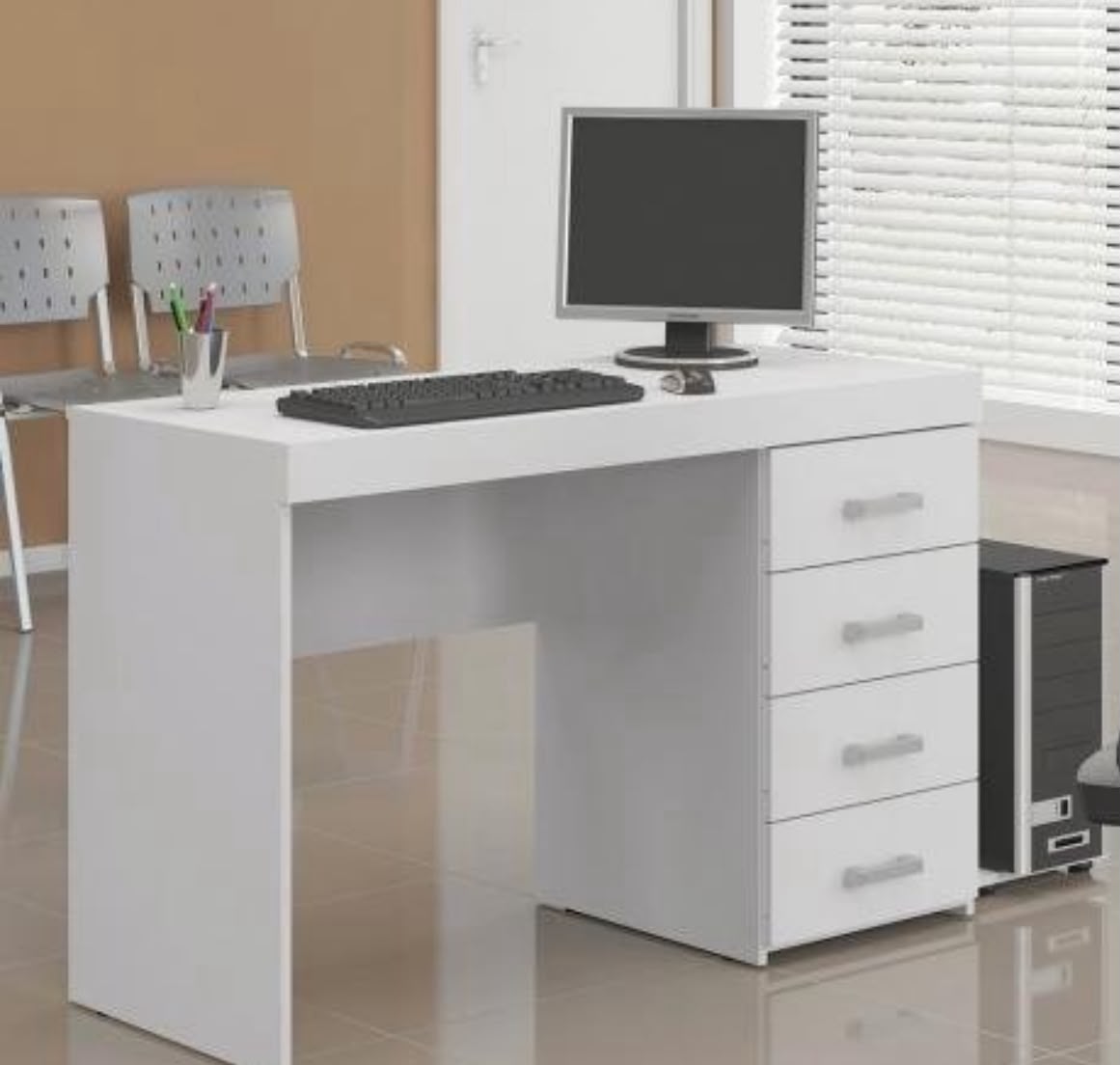 Mesa de Escritorio com Gavetas